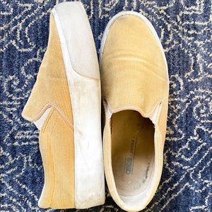 Platform Cord Sneakers